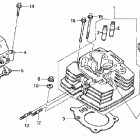 TRX350TE Головка цилиндра