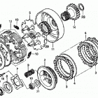 TRX500FE Сцепление