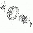 TRX500FA Заднее колесо
