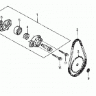 TRX250EX Масляный насос