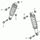 TRX250TE Передние аммортизаторы