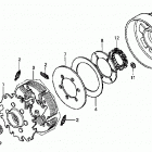TRX500FA Сцепление