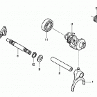 TRX650FA Вал и вилки  коробки передач