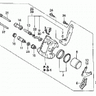 TRX400EX Передний тормозной суппорт