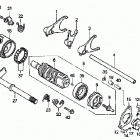 TRX300EX Вилка переключения передач