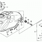 TRX300EX Топливный бак