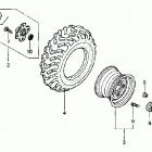 TRX400FA Заднее колесо