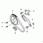 TRX500FE Цепь ГРМ