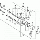TRX300EX Передний тормозной суппорт