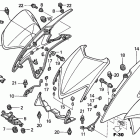 TRX450R Front fender (''04,''05)