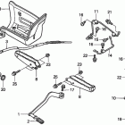 TRX250EX Pedal@step@splash guard  (''''''''''''''''01-'''''''''''...