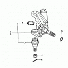 TRX350TE Knuckle (2wd)