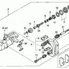 TRX650FA Задний суппорт тормозной
