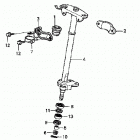 TRX250EX Рулевой вал