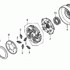 TRX400FA Сцепление