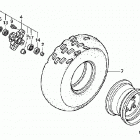 TRX250EX Переднее колесо