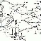 TRX250EX Топливный бак