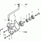 TRX450R Водяной насос