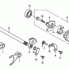 TRX500FGA Gearshift fork@gearshift drum