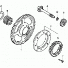 TRX650FA Шестерни стартера