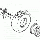 TRX300EX Переднее колесо