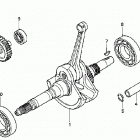 TRX350TE Коленвал и поршни