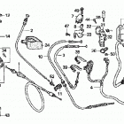 TRX500FE Рычаги & переключатели & тросы