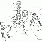 TRX450R Задний тормозной цилидр