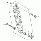 TRX350TE Задний амортизатор