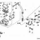 TRX350TE Главный тормозной цилиндр - передний