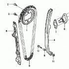 TRX400EX Цепь ГРМ и натяжитель