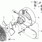 TRX350TE Вентилятор охлаждения