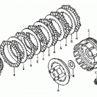 TRX300EX Сцепление
