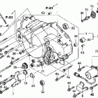 TRX350TE Front crankcase cover (te / fe)