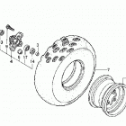 TRX450R Переднее колесо