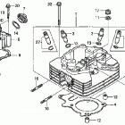 TRX250EX Головка цилиндра