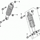 TRX500FE Передние аммортизаторы