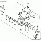 TRX250EX Передний тормозной суппорт
