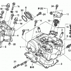 TRX650FA Головка цилиндра