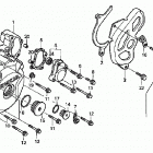 TRX400EX Крышка картера левая