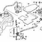 TRX500FE Топливный бак