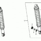 TRX500FA Задний амортизатор