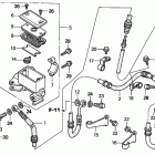 TRX250TE Главный тормозной цилиндр -передний