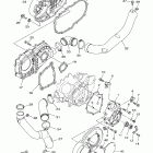 Grizzly 660 Metallic Silver Крышка картера двигателя
