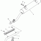 BEAR TRACKER REALTREE-YFM250XP/YFM250XHP Выхлопная система