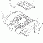 GRIZZLY-YFM660FP Заднее крыло