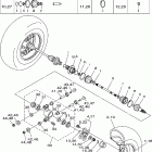 GRIZZLY-YFM660FP Заднее колесо