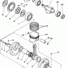 WARRIOR-YFM350XPC/YFM350XP Коленчатый вал и Поршень