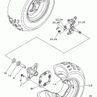 WARRIOR-YFM350XPC/YFM350XP Переднее колесо