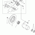 WARRIOR-YFM350XPC/YFM350XP Задний тормоз